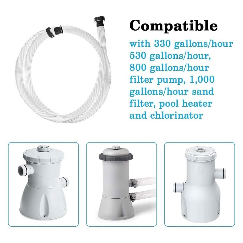 BW58368 1.5inch Aboveground Swimming Pool Hose Pool Pump Hose Pool Pump Replacement Hose Supplies for Filter Pumps