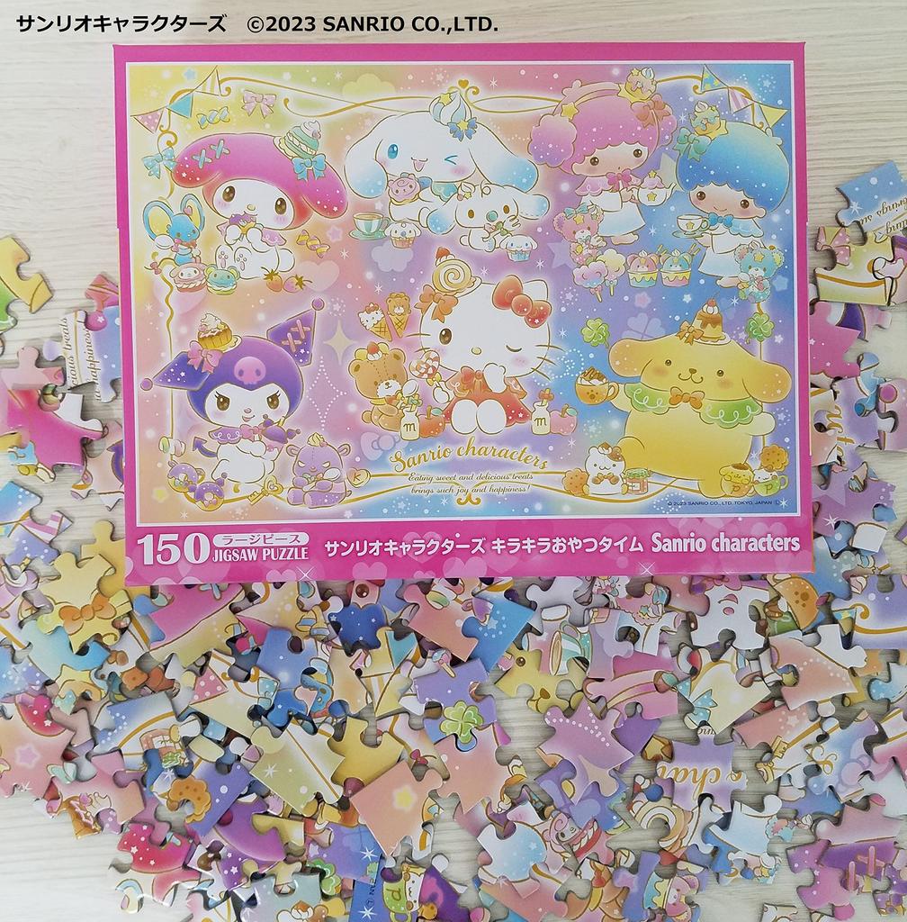 Beverly (BEVERLY) [Made in Japan] Beverly 150 Large Jigsaw Puzzle Sanrio Characters Sparkle Snack Time (26 x 38 cm) 150L-001