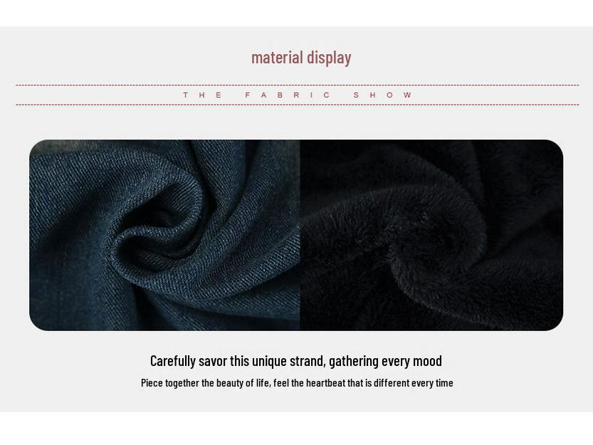 Женский новый утолщенный джинсовый костюм 2024: Мода Осень/Зима, Стильный Повседневный Костюм-Двойка для Мам Среднего и Пожилого Возраста