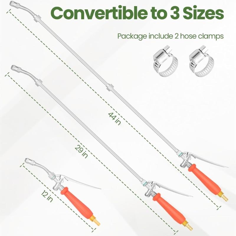 High Efficiency Telescoping Water Spray Nozzle Attachment 12 To 29 Inch For Pressure Washing Outdoor Cleaning Irrigation