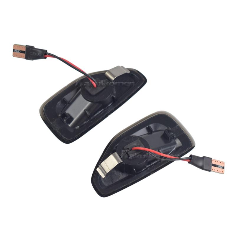 2Pcs LED Dynamic Side Marker Light Arrow Turn Signal Blinker Lamps For Dacia Logan 2 Sandero 2 Duster Renault Stepway Sandero