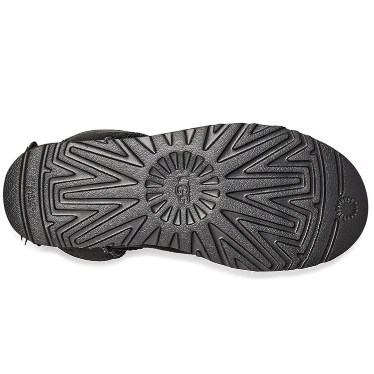 UGG Bailey Замшевые Теплые Baily Bow Флисовые Короткие Зимние Сапоги Женские сапоги Черные 1120884-BLK