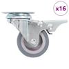 VidaXL 16 Pcs Swivel Casters 50 Mm