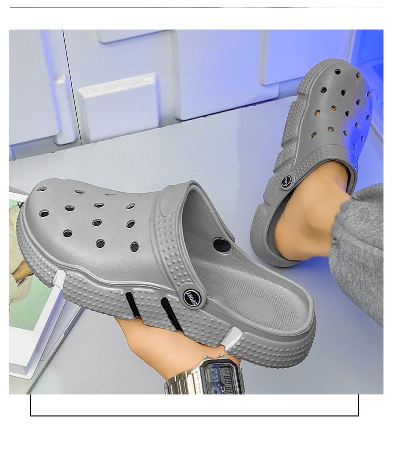 Мужские модные садовые клоги с мягкой подошвой и вентиляцией для пляжа или улицы