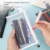 Zipper Clear Stationery Bag Nylon Mesh Cosmetic Storage Bag  Storage Accessories
