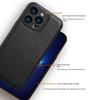 Роскошный кожаный чехол для iPhone 16 15 14 13 12 11 Pro Max X XR XS 7 8 Plus SE Business Camera Frame Protection Cover