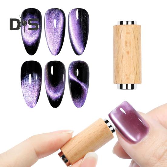 Магнитная палочка для геля «кошачий глаз» с Y-образной железной проволокой, двухголовый цилиндрический магнитный стержень, домашний салон, инструменты для маникюра и дизайна ногтей, аксессуары