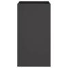 Vidaxl Donica, Czarna, 42X38X75 Cm, Stal