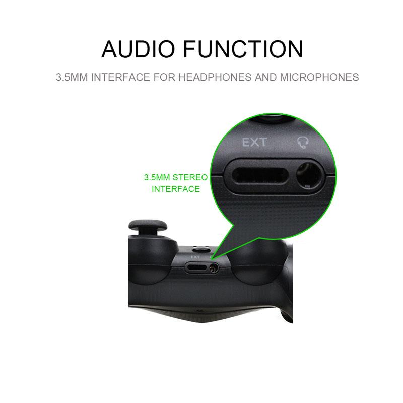 VAORLO Для беспроводного контроллера PS4 Контроллер Ps4 Контроллер геймпада с двойной вибрацией и триггерными кнопками с разъемом 3,5 мм