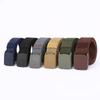 Unisex Canvas Belt with Automatic Buckle - Military Training, Casual Jeans, No-Metal Design