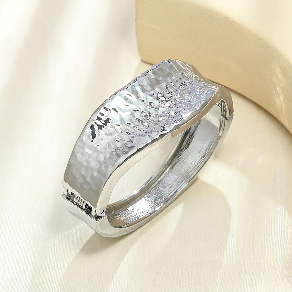 Браслет INS Минималистичный Неправильная Волна Ювелирные Изделия Металлический Глянцевый Браслет Женские Ювелирные Изделия