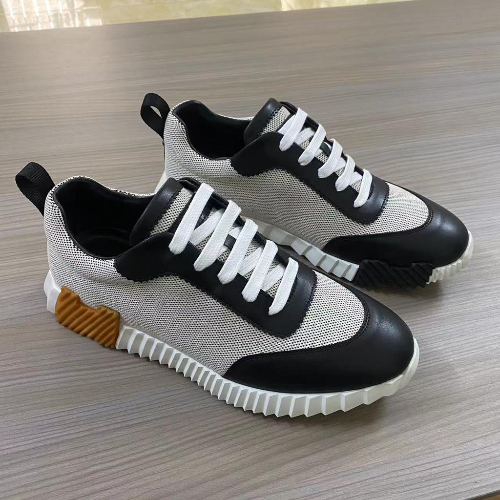 H Home Мужские кожаные повседневные кроссовки Черные Маленькие Белые Туфли Пара Дышащая Сетка Мужская Обувь