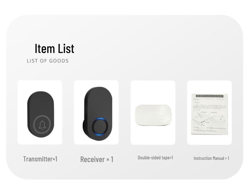 Беспроводной самопитающийся водонепроницаемый дверной звонок с большим радиусом действия и высокой громкостью для домов и пейджинга пожилых людей