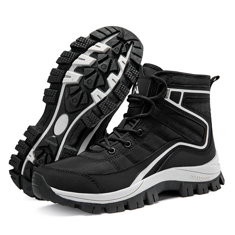 36-43 женские большие средние хлопковые ботинки утолщенные теплые повседневные большие хлопковые ботинки зимние сапоги противоскользящие и водонепроницаемые