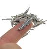 50 Pieces Vintage Feather Charm Leaves Pendant for Jewelry Making DIY Craft