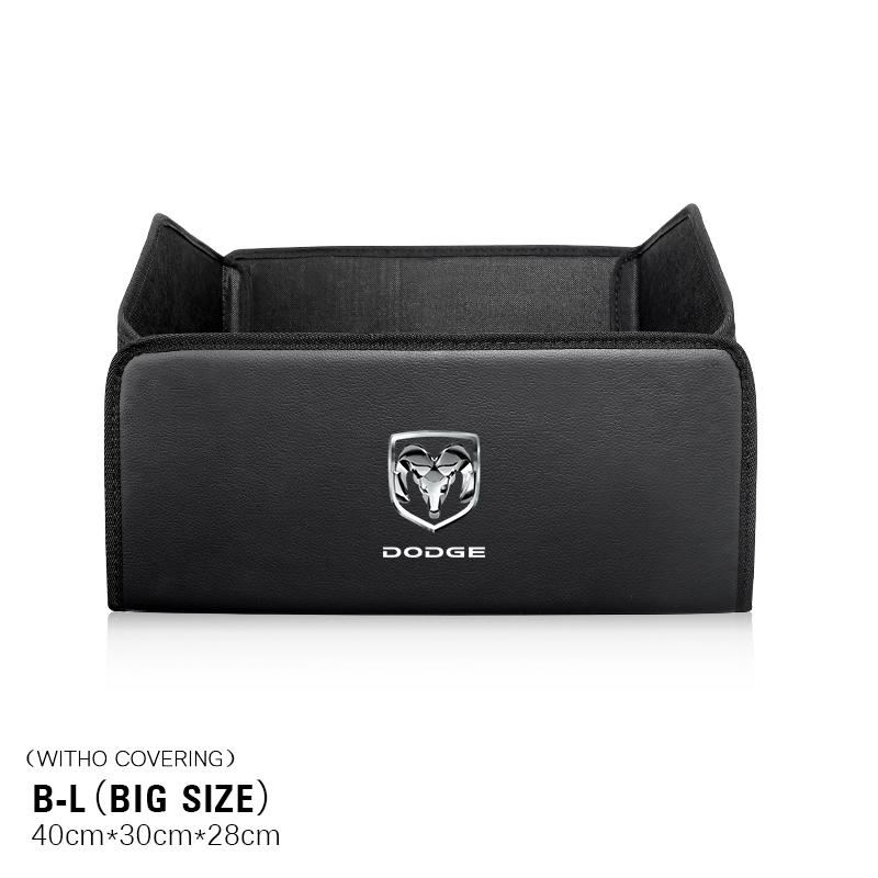 Car Trunk Organizer Storage Box High-capacity Leather Suitcase For Dodge Challenger Charger Journey Ram Durango SRT Dart Journey OO1
