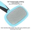 360° Rotatable Cat Slicker Comb Stainless Steel Needle Pet Care Tool  Small Pet Grooming