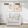 2Pcs Transparent Sofa Dust Cover Plastic Waterproof Recliner Protector Cover Multi Purpose Furniture Protective Cover for Home