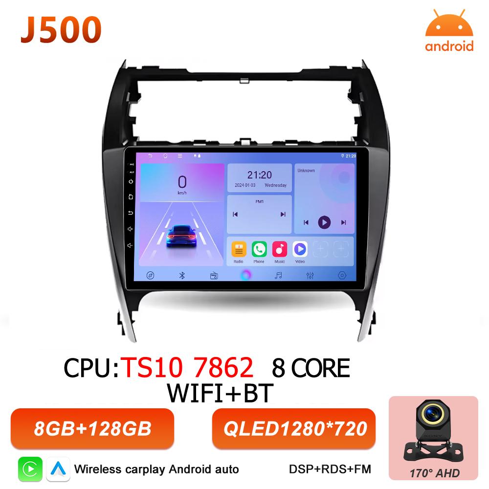 Android 16 Автомагнитола Carplay Для Toyota Camry 7 XV 50 55 US Версия 2012 2013 2014 2015 2016 2017 Видео Мультимедиа Плеер GPS BT