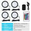 24Key Remote RGB Under Cabinet Light 5V USB Switch 1 2 4 6 Lights Kit Slim Lamp for Kitchen Display Case Home Bar Desk Accent