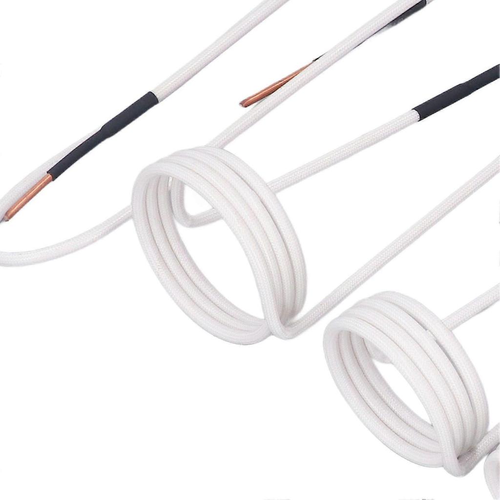 6 Pcs Induction Heater Coil Kit 2.5mm Brass Core 20 30 40 50mm Free Forming Flat Type Induction Heater Wires