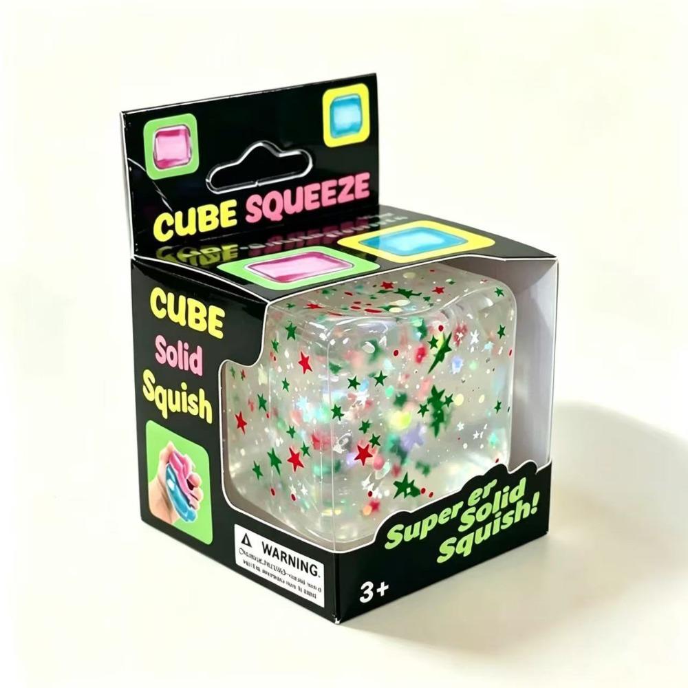 Anti-Stress Stress Cube Pinch Toy Slow Rising Square Shape Squeeze Toy Party Favors