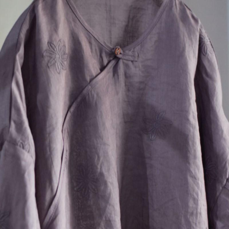 Johnature Женское винтажное жаккардовое платье однотонное с круглым вырезом и длинным рукавом весеннее в китайском стиле высокого качества