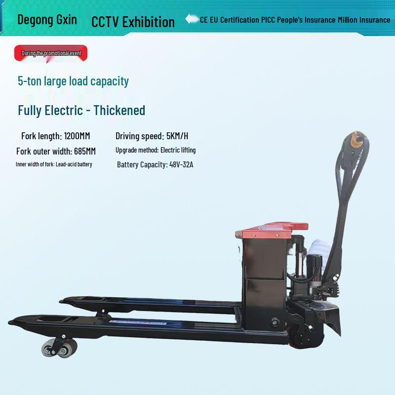 All-Terrain Electric Forklift for Warehouse and Construction Pallet Handling