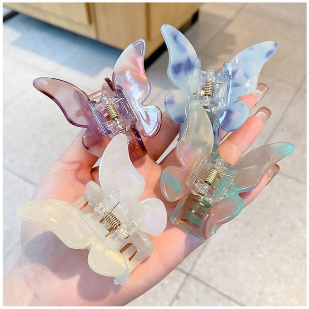 Модная заколка для волос в виде бабочки, фея, элегантная заколка для волос в виде акулы для девочек