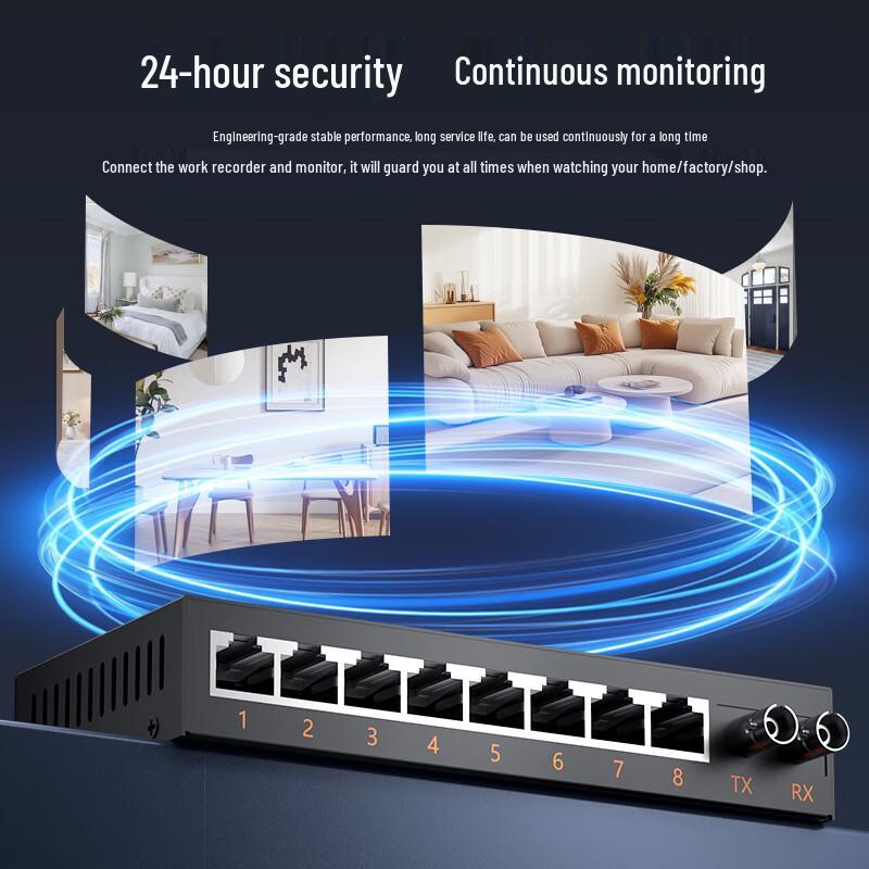 YANGYE 100Mbps Single-Mode Dual Fiber Media Converter