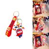 Colorful Cartoon Lion Dance Snake Keychain Adorable Silicone Keychain Gifts For All Occasions