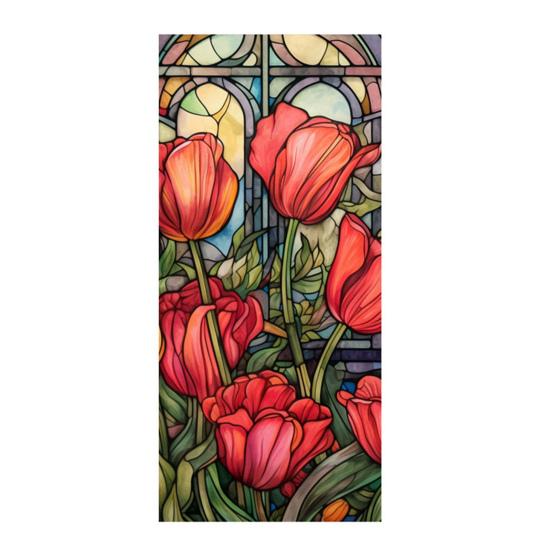 1 лист красочная пленка для оконного стекла Красочная винтажная стеклянная наклейка на окно наклейка для кухни спальня стеклянная дверь домашний декор