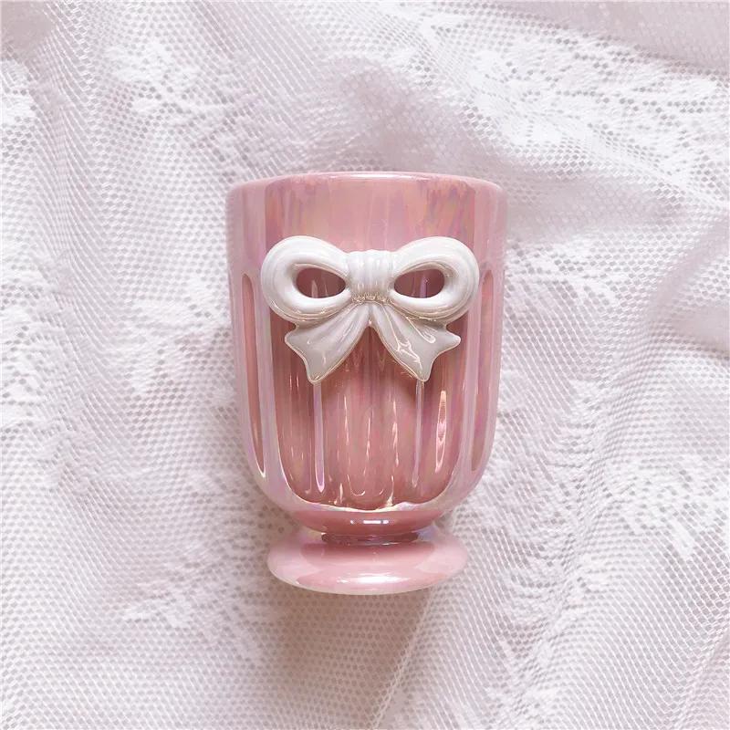 Комплект для ванной комнаты Bowknot, стакан для ополаскивания полости рта, дозатор для мыла, мыльница, керамический набор для мытья посуды, держатель для зубных щеток, набор принадлежностей для ванной комнаты отеля