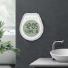 Digital Shower Clock Countdown Timer Indoor LCD Screen,Water Resistant Wall Bathroom