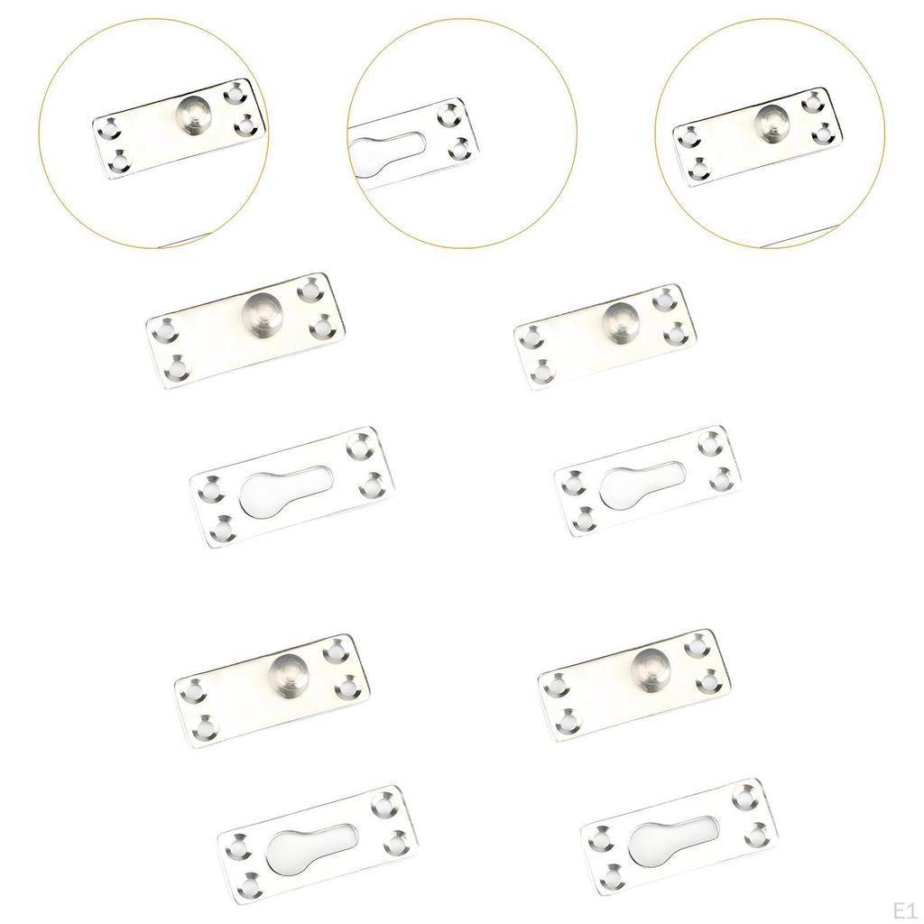 4 шт. Крепления для кроватных бортиков, Фурнитура для каркаса, Соединитель, Легкая установка, Кронштейны