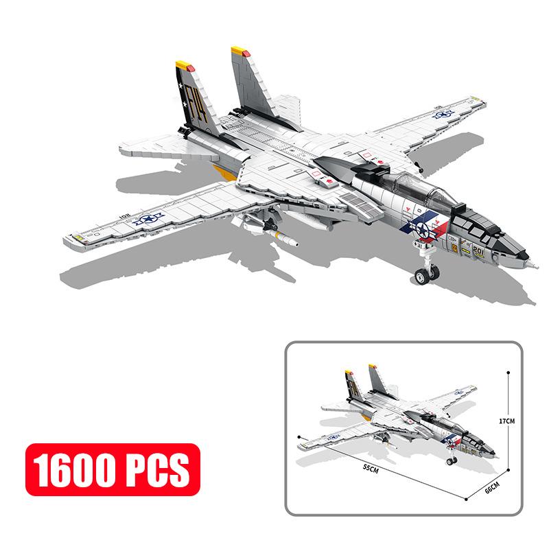 MOC Военная Серия Прыгающие Реактивные Самолеты F14 F16 F18 F22 F35 Строительные Блоки Самолеты Модель Военного Истребителя Кирпичики Игрушки Для Детей Подарки Мальчику