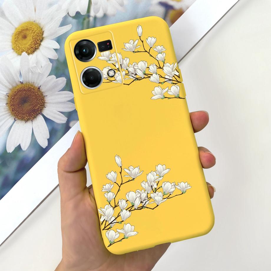 For Cover Reno 7 4G Case Shockproof Soft Silicone Phone Cases For OPPO Reno 7 Global CPH2363 Reno7 4G Back Cover Fashion Cat
