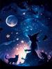 Fantasy Starry Sky Halloween Diamond Painting New Collection 2024 Witch Moon Magic Diy Full Drill Rhinestone Embroidery Arts Mosaic Cross Stitch Kits