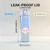1PC Lotus Dreamcatcher Boho 750ml Color Plastic Sports Water Bottle Leakproof Flip Straw Lid Suitable for Sports Office Home Use