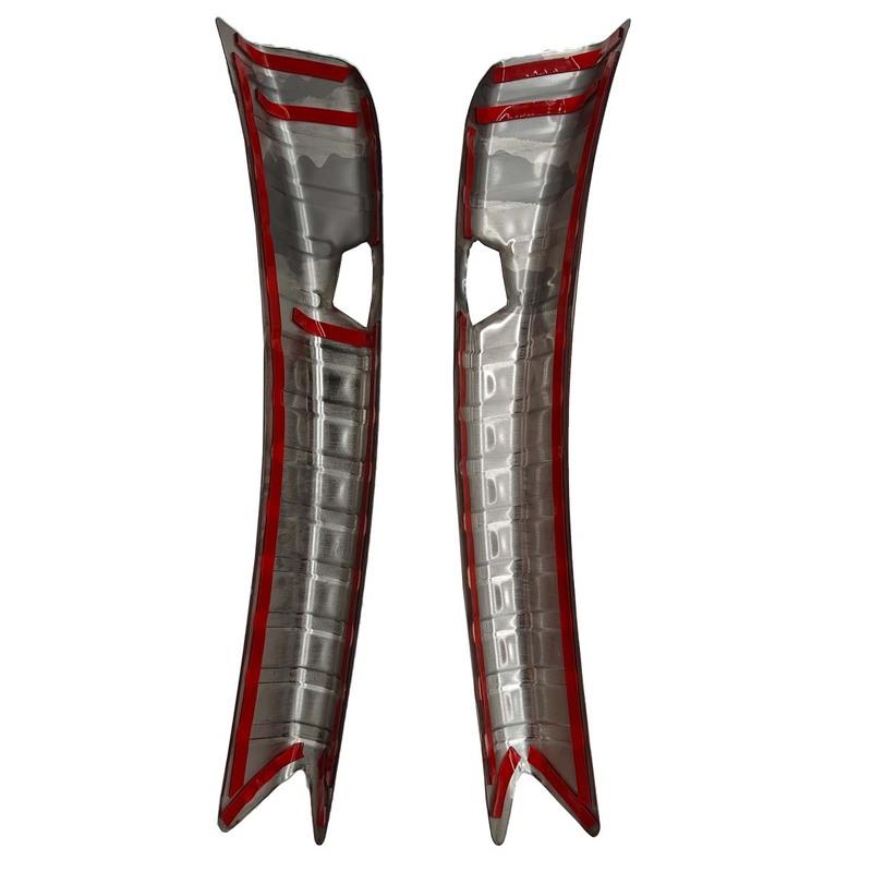 Car Rear Trunk Inner Bumper Guard for Tesla Model 3 + Stainless Steel 1 Pair