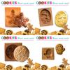 Wooden Cookie Mold Cutter, DIY Gingerbread Cookie Moulds, 3D Cake Embossing, Baking Mold, Rose Flower Cutter, Bakery Gadgets
