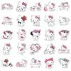 50 милых наклеек Sanrio Charmmy с мультяшными персонажами для бутылок с водой, чехлов для телефонов и DIY-проектов