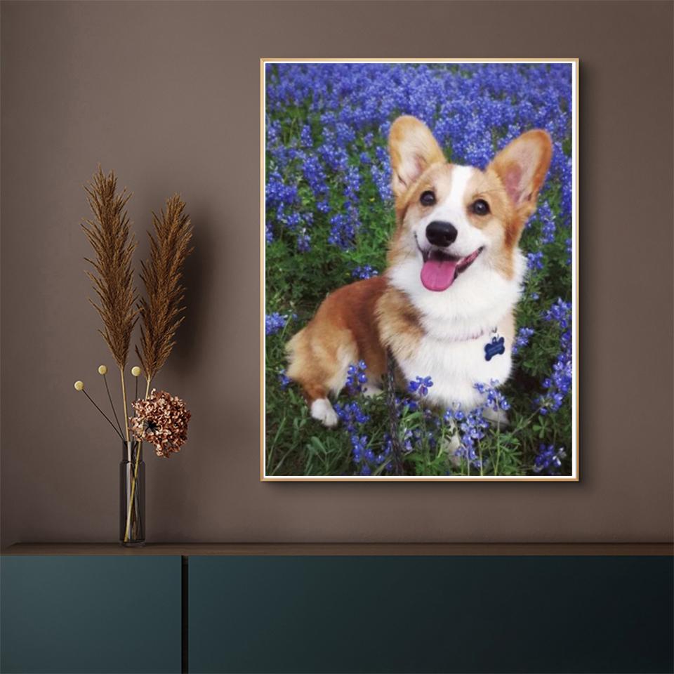 5D DIY алмазная живопись животное собака набор для вышивки крестом полная Алмазная вышивка горный хрусталь подарок украшение дома мозаика художественная картина