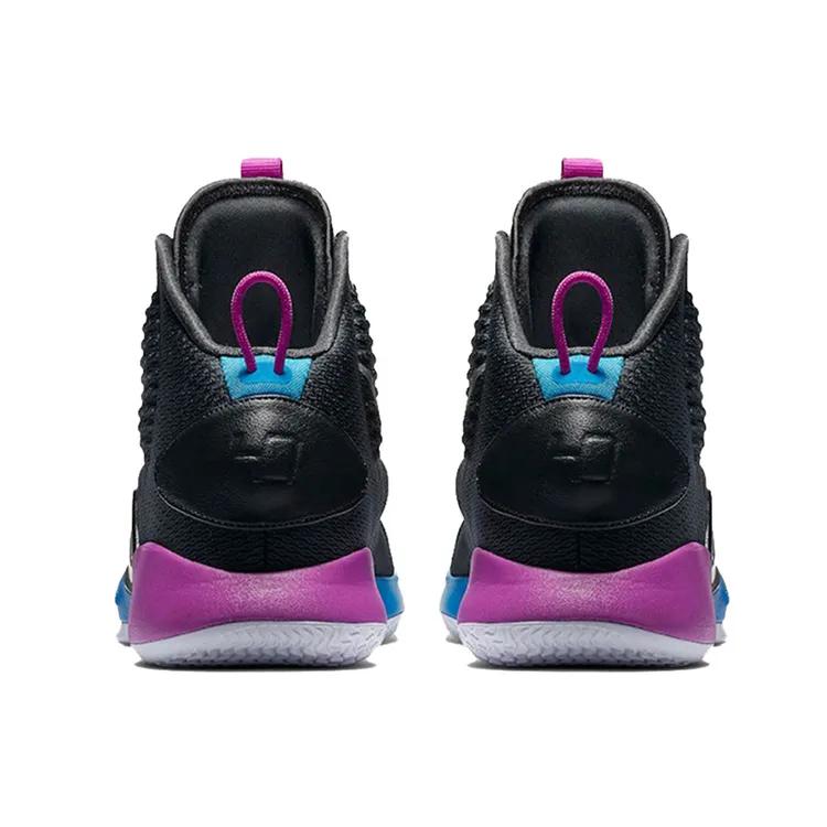 Nike Hyperdunk EP 'Flight Huarache' (Unisex) Anthracite / Black-Hyper Violet-Metallic Silver Basketball Shoes AO7890 002