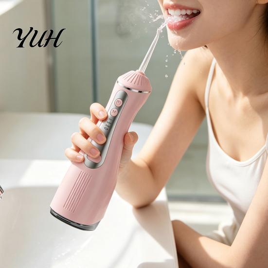 Orthodontic Oral Irrigator Cordless Electric Water Flosser, 3 Pressure Modes And 4 Nozzles Design, 330ml Capacity Pick for Braces Tank, Rechargeable