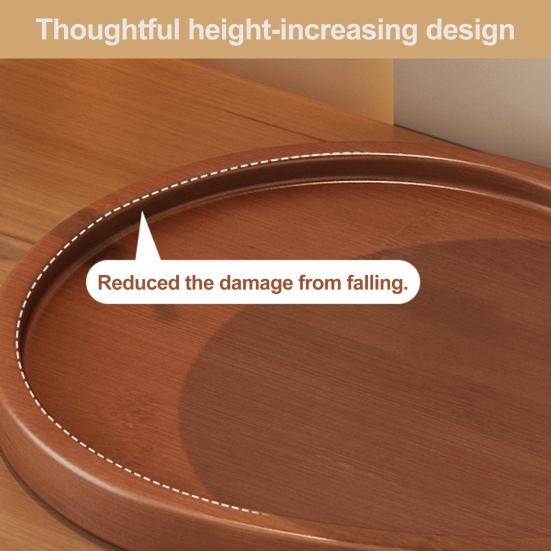 2-Tier Jewelry Stand Wooden Jewelry Organizer with 2 Trays Retro Tiered Tray Jewelry Holder for Necklaces