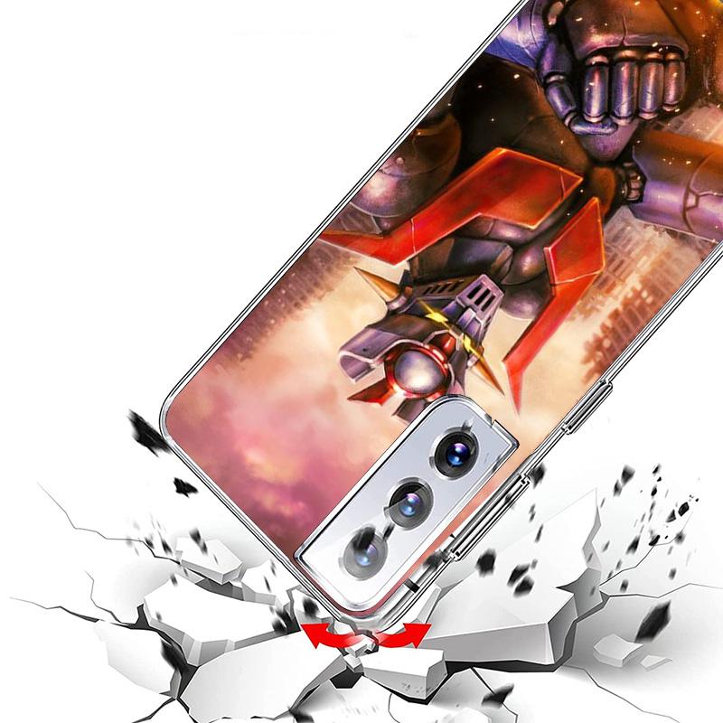 Чехол для телефона с принтом манги Мазингер Z и аниме для Samsung Galaxy S24 S25 Edge S26 Ultra S23 S22 S21 Plus S20 FE + Персонализированная крышка G