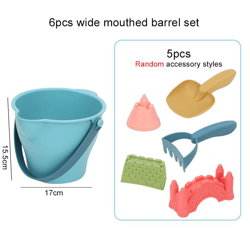 Children Summer Sand Playing Toys Plastic Seaside Outdoor Folding Bucket Water Gun Entertainment Over 3 Years Old Kids Gifts TMZ