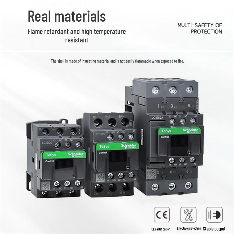 Schneider LC1D12 AC Contactor CN plug (adapter included)