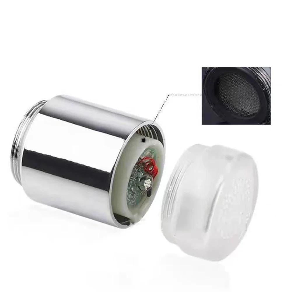 Luminous Changing LED Faucet Color Light Changing Blinking Temperature Control Water Faucet Kitchen Faucet Sprayer